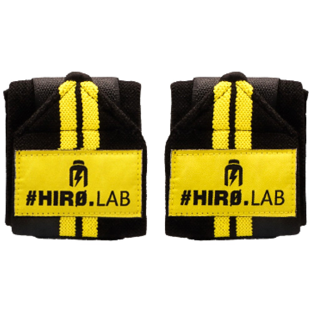 Hero Wrist Wraps | Black & Yellow - Nutra Best Europe