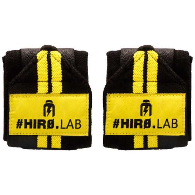 Hero Wrist Wraps | Black & Yellow - Nutra Best Europe