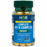 High Strength | Complete Vit B Complex - 120 Tablets - Nutra Best Europe