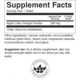 Apple Cider Vinegar 200 mg - 30 Tablets - Nutra Best Europe