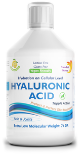 Liquid Hyaluronic acid 100 mg - nourishment at the cellular level - 500 ml - Nutra Best Europe