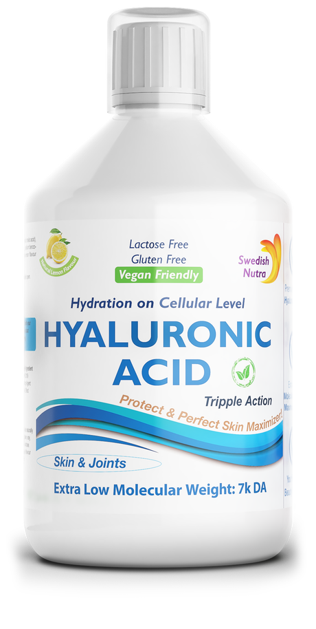 Liquid Hyaluronic acid 100 mg - nourishment at the cellular level - 500 ml - Nutra Best Europe