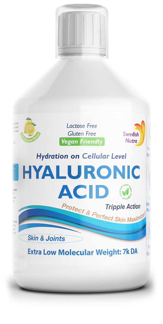 Liquid Hyaluronic acid 100 mg - nourishment at the cellular level - 500 ml - Nutra Best Europe