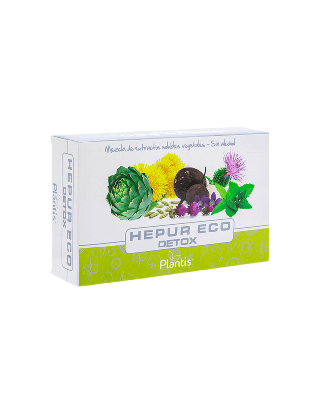 Hepur Eco Detox/ Herbal detox mix, 20 ampoules to drink Artesania - Nutra Best Europe