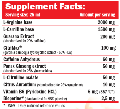 CarniLean 480ml - Nutra Best Europe