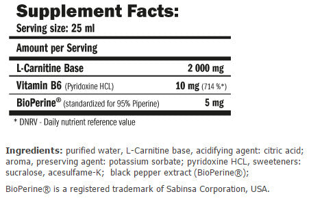 CarniLine Pro Fitness 2000 / 480ml - Nutra Best Europe