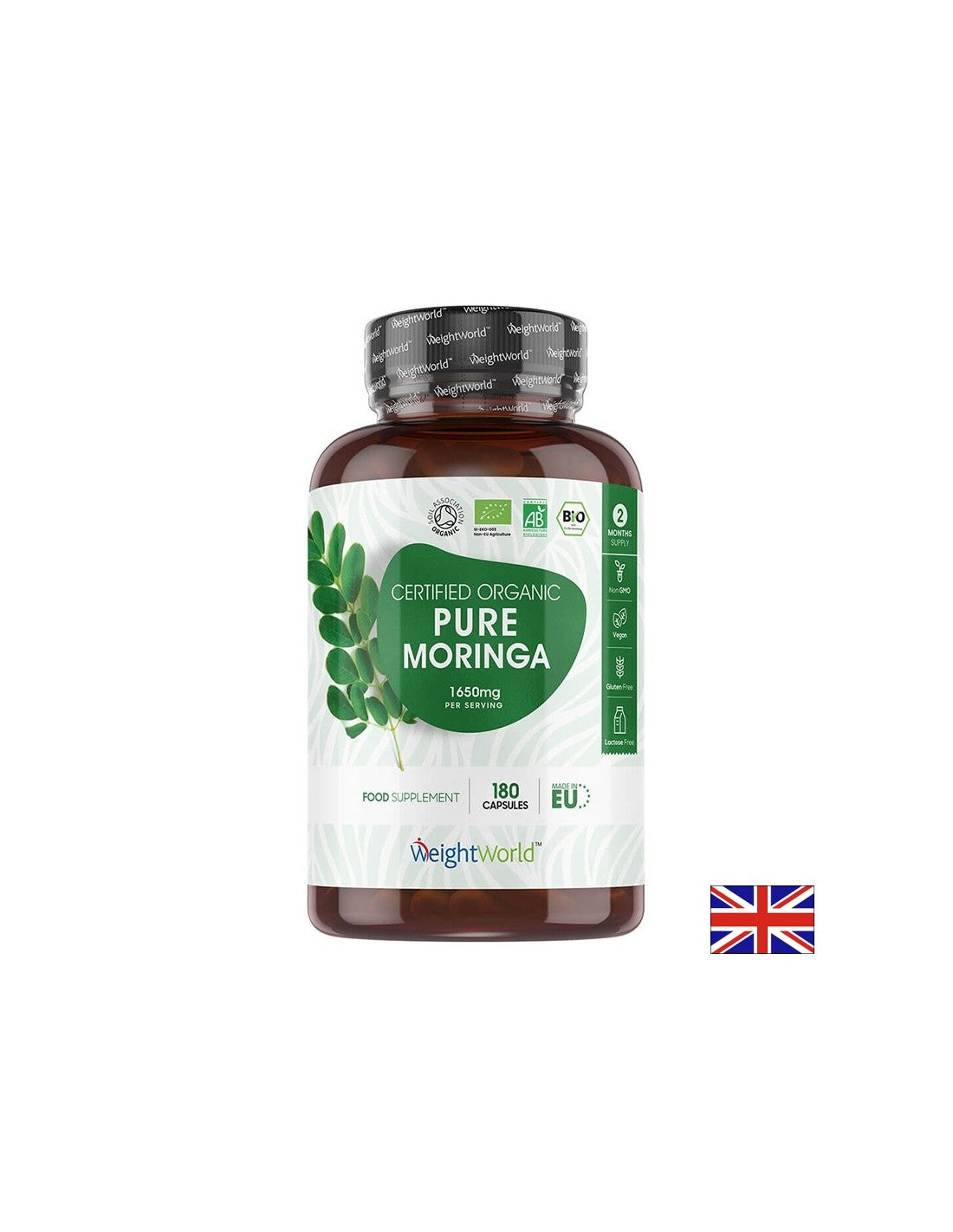 Antioxidáns, szabályozza a vércukorszintet - Moringa, 550 mg x 180 kapszula