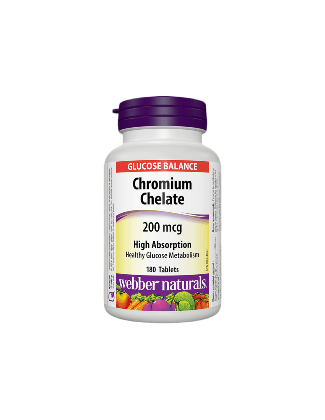 Chromium Chelate/ Chrome (chelate) 200 mcg x 180 tablets - Nutra Best Europe