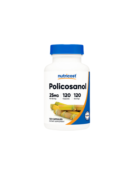Cardiovascular system - Policosanol, 25 mg x 120 capsules Nutricost - Nutra Best Europe