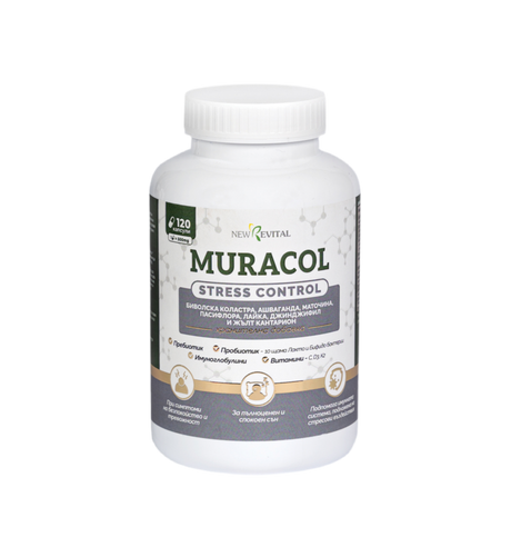 Stress Control 120 capsules (Ashwagandha, Passionflower, Colostrum) - Nutra Best Europe