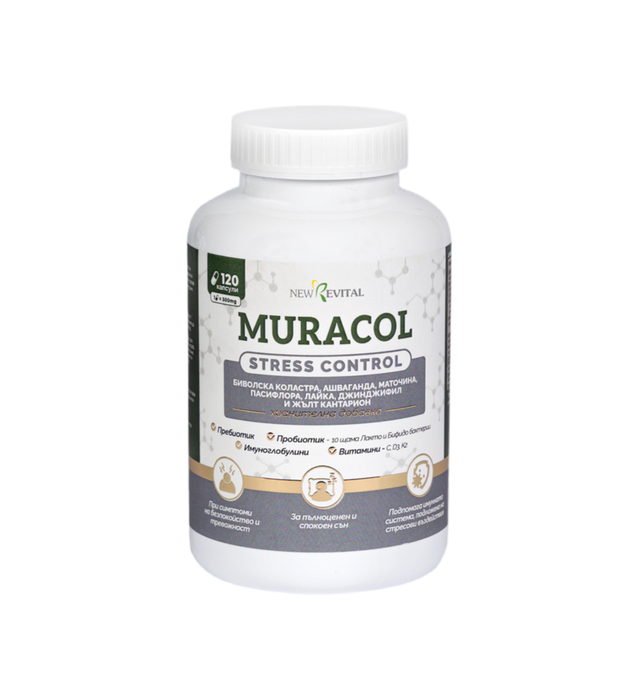 Stress Control 120 capsules (Ashwagandha, Passionflower, Colostrum) - Nutra Best Europe