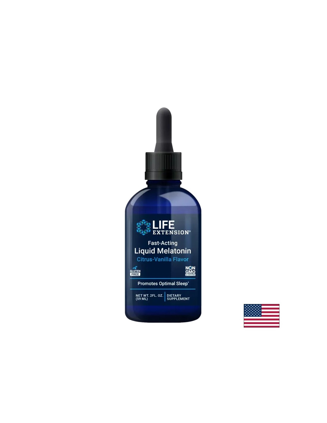 Insomnia - Folyékony melatonin, 59 ml-es cseppek, citrus és vanília ízzel