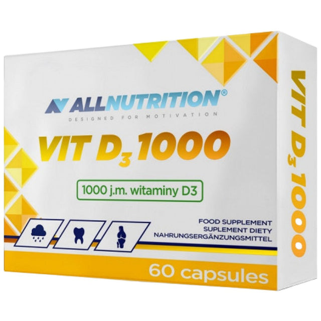 Vitamin D3 1000 IU 60 Gel capsules - Nutra Best Europe