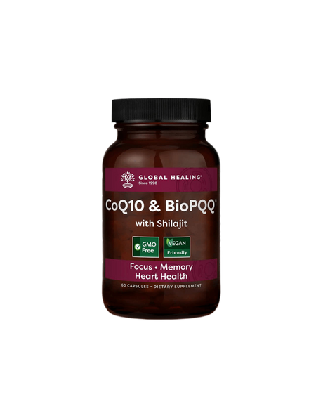 Antioxidant for heart and neurological health - Coenzyme Q10 + Bio Pyrroloquinoline quinone & Shilajit, 60 capsules - Nutra Best Europe