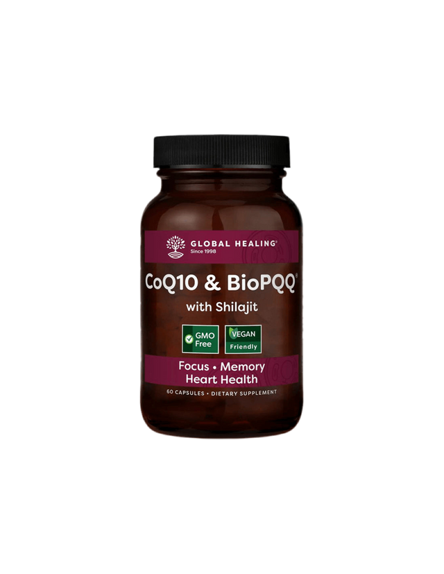 Antioxidant for heart and neurological health - Coenzyme Q10 + Bio Pyrroloquinoline quinone & Shilajit, 60 capsules - Nutra Best Europe