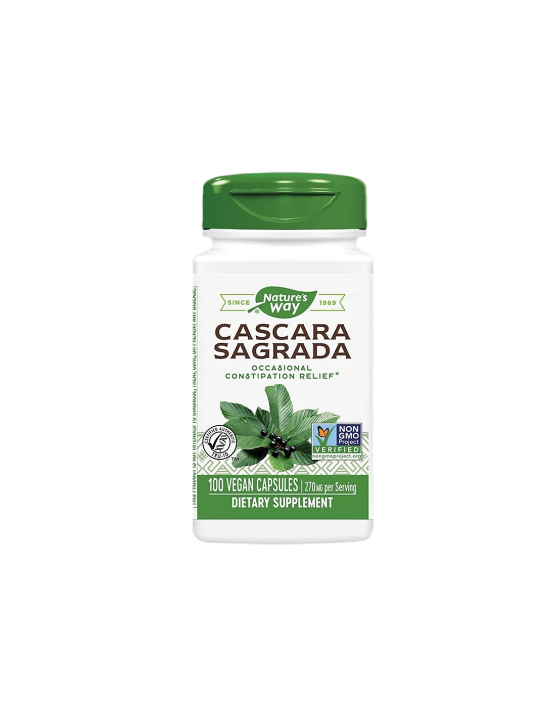 Cascara Sagrada 425 mg - 100 capsules - Nutra Best Europe