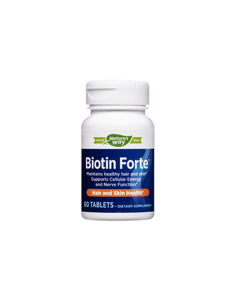 Biotin forte - hair, skin and nails - Formula with vitamins, 60 tablets - Nutra Best Europe