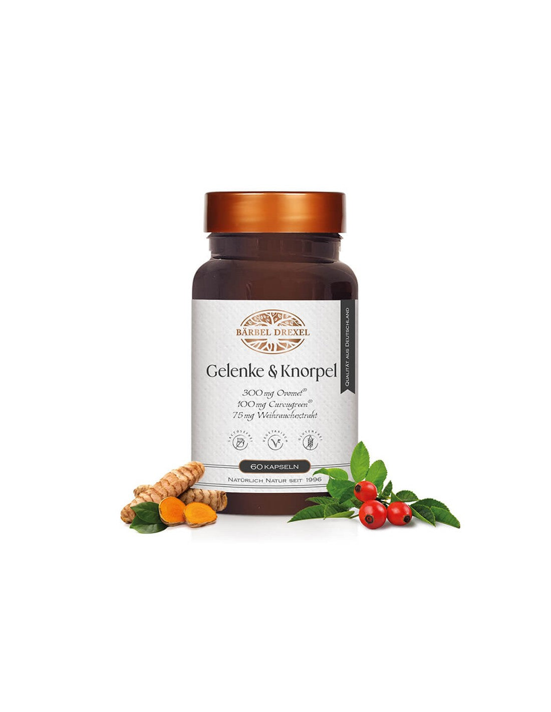 Ízületi formula kollagénnel, elasztinnal, vitaminokkal és gyógynövényekkel - Fájdalom és gyulladás esetén, 60 kapszula <tc>Bärbel Drexel</tc>