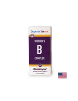 B-vitamin komplex nőknek, 60 nyelv alatti tabletta <tc>Superior Source</tc>
