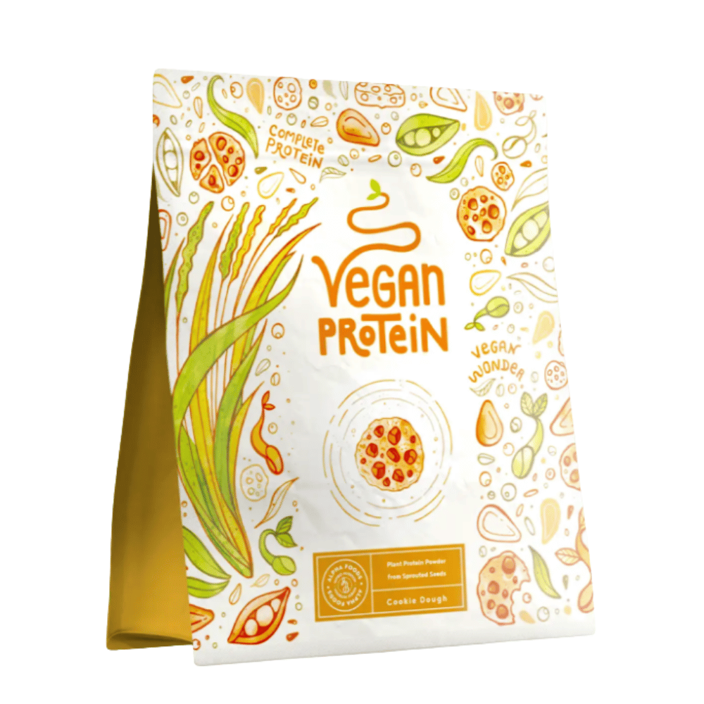 Vegán fehérje (keksz) + bromelain - 600 g