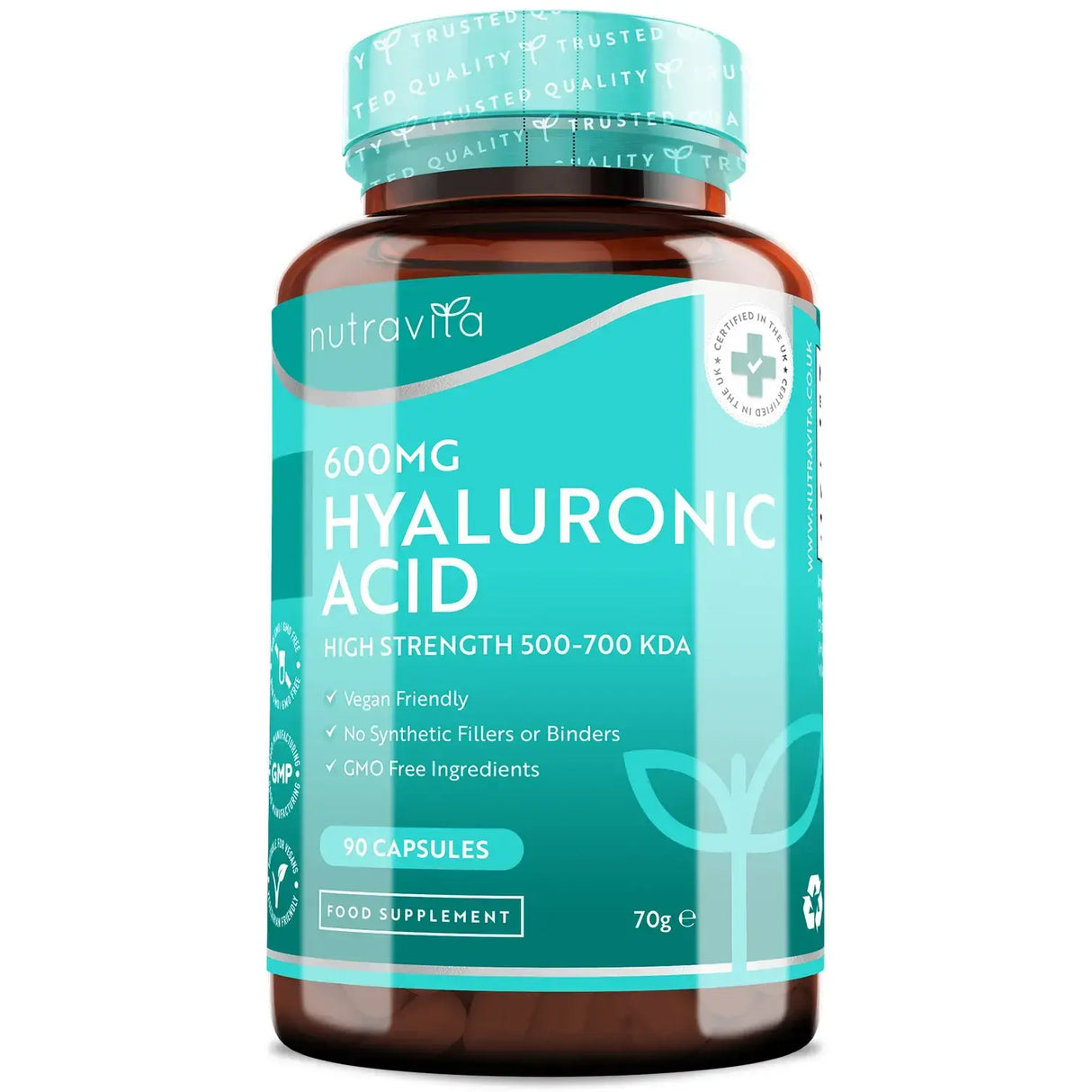 Hialuronsav 600 mg/Hialuronsav 600 mg /90 kapszula, 90 nap/ <tc>Nutravita</tc>