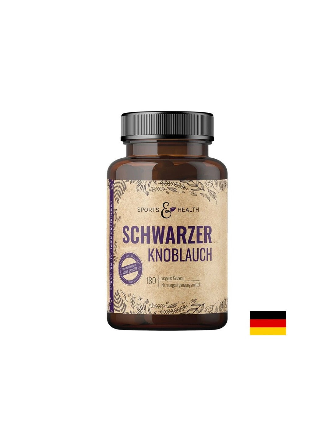 Magas koleszterinszint esetén - Fekete fokhagyma, 600 mg x 180 kapszula