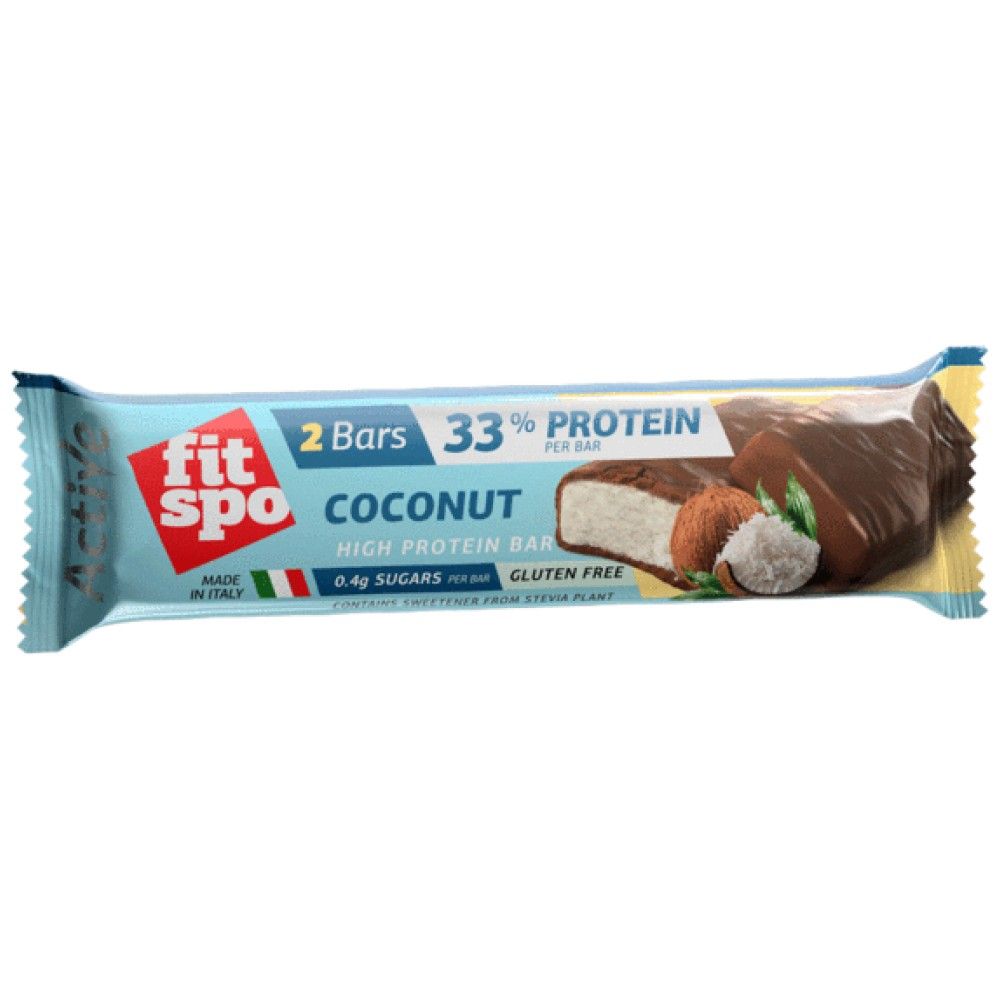 Active Bar Coconut - 60 grams - Nutra Best Europe