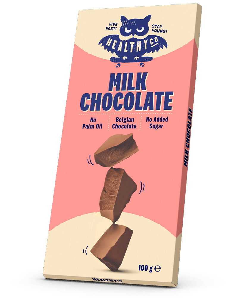 HealthyCo milk chocolate 100 grams - no added sugar and no palm oil - Nutra Best Europe