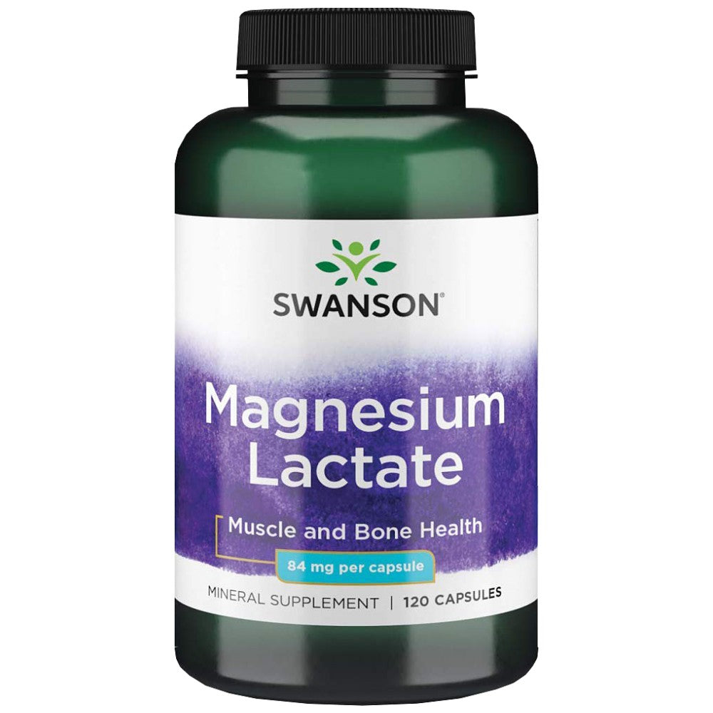Magnesium Lactate 84 mg - 120 capsules - Nutra Best Europe