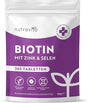 Biotin + Selenium + Zinc tablets for skin, hair and nails – 365 vegan tablets for 1 year Nutravita - Nutra Best Europe