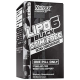 Lipo 6 Black Ultra Concentrate / Stim-Free - 60 capsules - Nutra Best Europe