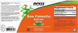 Saw Palmetto Extract 160 mg - 60 Gel capsules - Nutra Best Europe