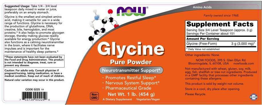 Glycine Powder - 454 grams - Nutra Best Europe