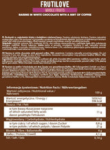 FrutiLove | Raisins in White Chocolate and Coffee 300 grams - Nutra Best Europe