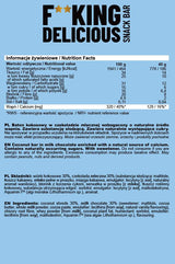 F**King Delicious Snack Bar 40 grams - Nutra Best Europe