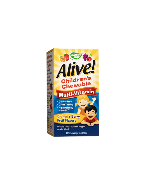 Alive! Children's Chewable Multi-Vitamin Tablets - 30 Chewable Tablets - Nutra Best Europe