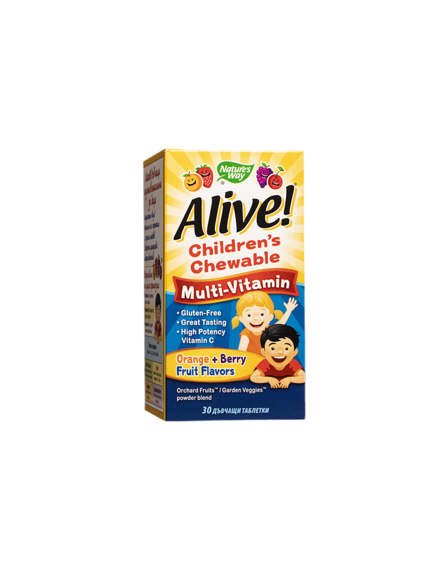 Alive! Children's Chewable Multi-Vitamin Tablets - 30 Chewable Tablets - Nutra Best Europe