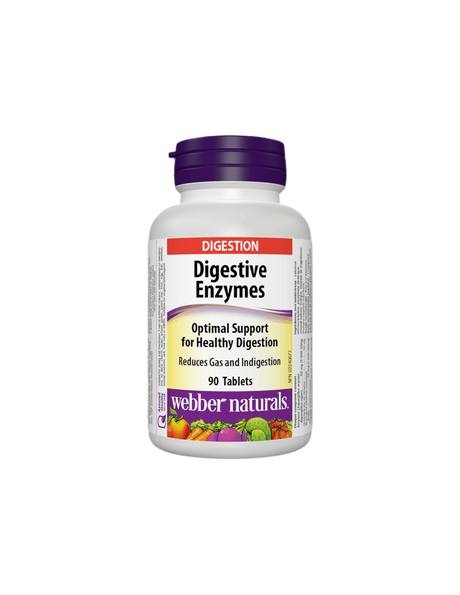 Digestive Enzymes x 90 tablets Webber Naturals - Nutra Best Europe