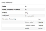 Tri Creatine Malate Powder - 0.500 kg - Nutra Best Europe