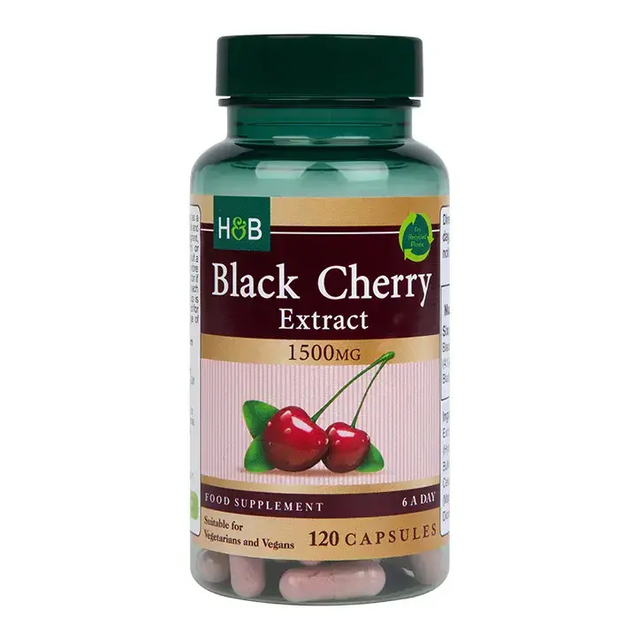 Black Cherry Extract - 120 capsules - Nutra Best Europe