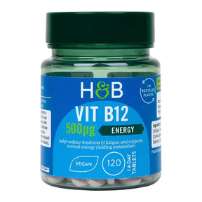 Vitamin B12 (Vitamin B12) 500mcg 120 tablets HOLLAND & BARRETT - Nutra Best Europe