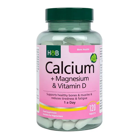 Calcium Magnesium with Vitamin D3 - 120 Tablets - Nutra Best Europe