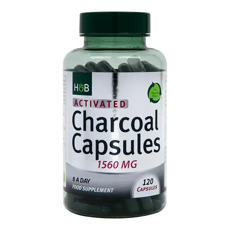 Activated Charcoal 260 mg - 120 capsules - Nutra Best Europe