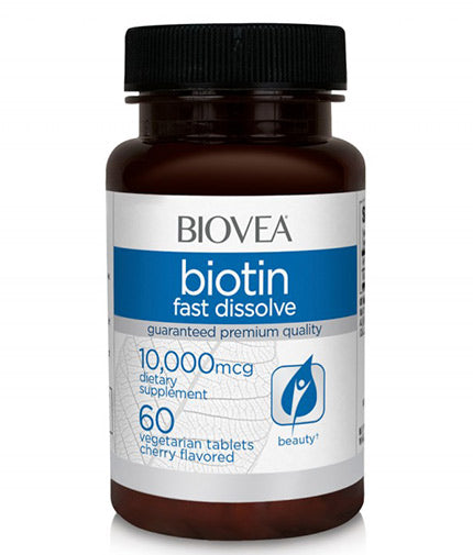 Biotin 10,000 Fast Dissolve / 60 Tabs - Nutra Best Europe