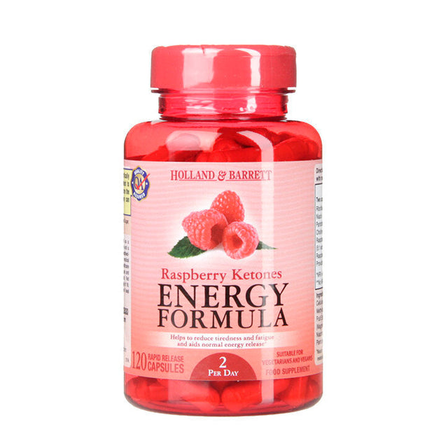 Raspberry ketones energy formula (Energy Formula) 120 capsules HOLLAND & BARRETT - Nutra Best Europe