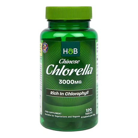 Chlorella 500 mg / Organic Chinese - 120 Tablets - Nutra Best Europe
