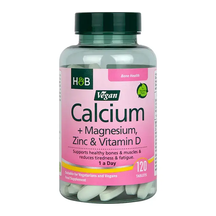 Calcium, Magnesium, Zinc & Vitamin D 120 vegan tablets - Nutra Best Europe