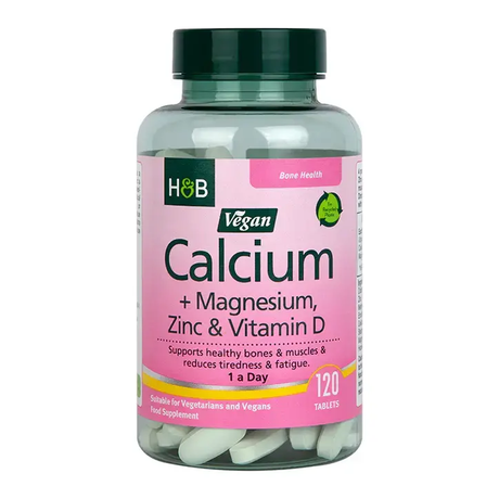 Calcium, Magnesium, Zinc & Vitamin D 120 vegan tablets - Nutra Best Europe