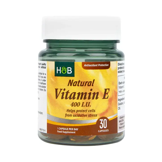 Vitamin E (Vitamin E) natural 400 IU 30 capsules HOLLAND & BARRETT - Nutra Best Europe