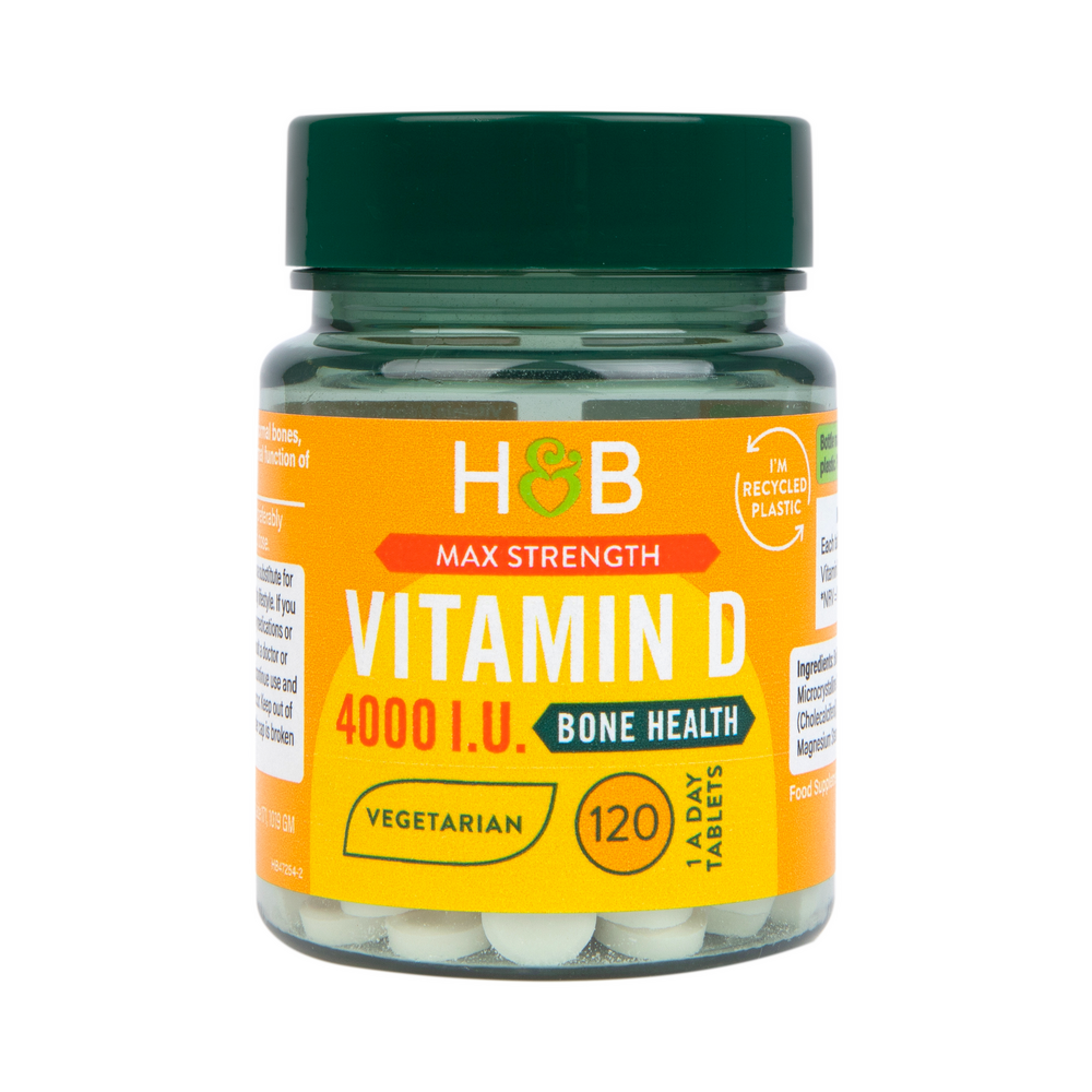 Vitamin D (Vitamin D 4000 IU) 100mcg 120 tablets HOLLAND & BARRETT - Nutra Best Europe